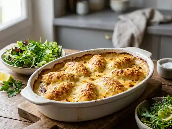 Quenelles de poisson au gratin onctueux - Photo de présentation
