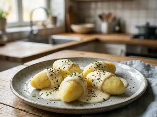 Quenelles de pommes de terre moelleuses et savoureuses - Photo de présentation