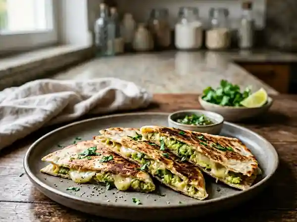 Quesadillas Avocat & Fromage Fondu - Photo de présentation