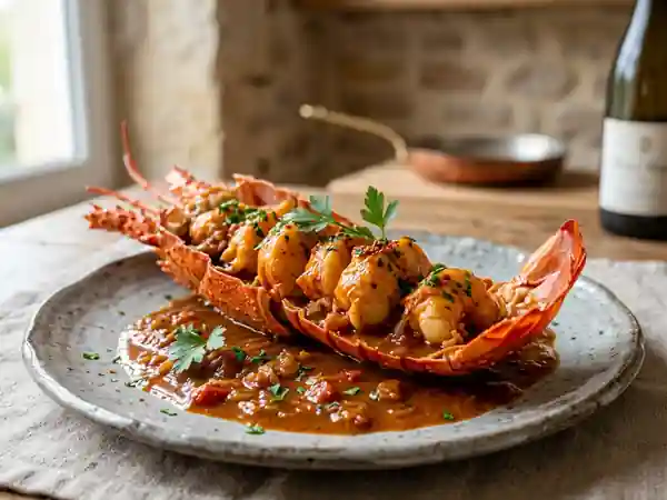 Queue de langouste fondante à l'armoricaine - Photo de présentation