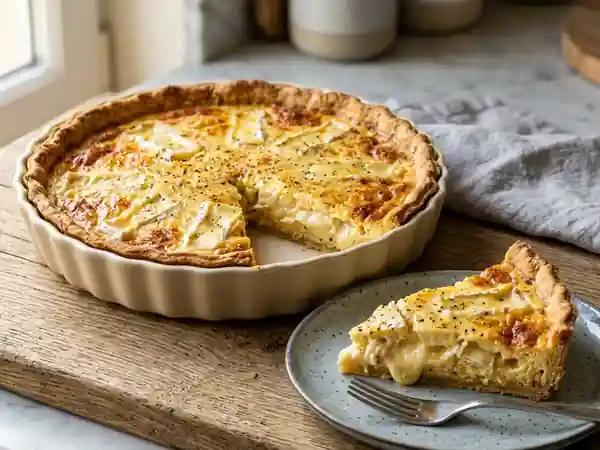 Quiche au brie fondante et crémeuse - Photo de présentation