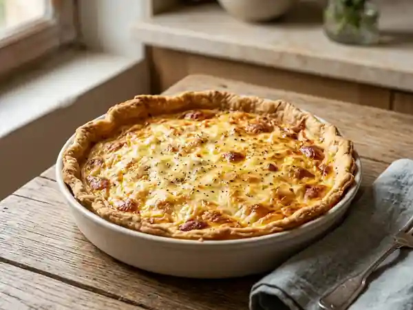 Quiche onctueuse au Comté et Emmental - Photo de présentation
