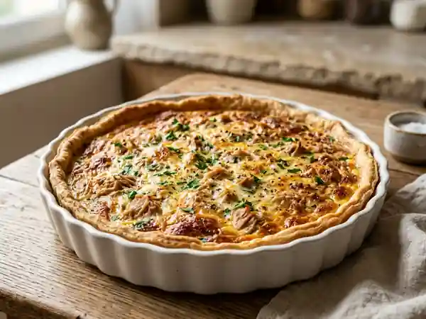 Quiche au thon savoureuse et facile à préparer - Photo de présentation