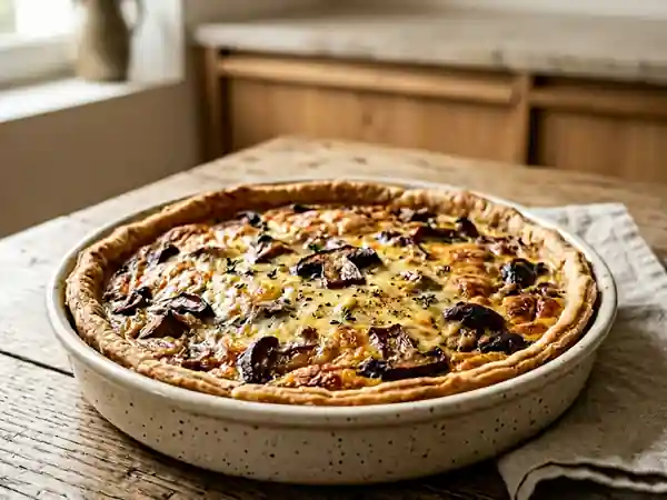 Quiche onctueuse aux cèpes sauvages - Photo de présentation