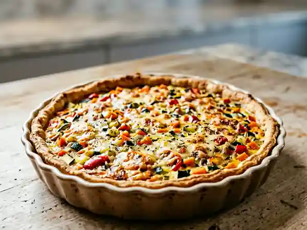 Quiche aux légumes variés : recette facile et gourmande - Photo de présentation