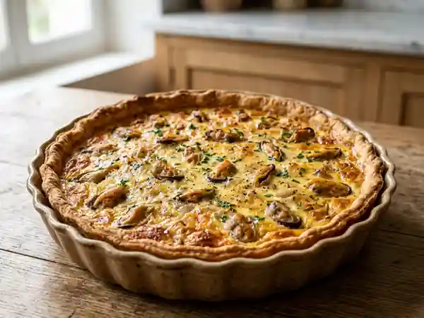 Quiche aux moules savoureuse et facile à préparer - Photo de présentation