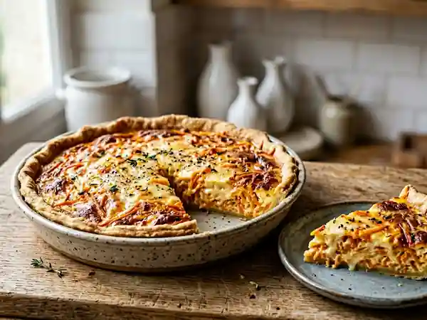 Quiche fondante carottes et gruyère - Photo de présentation