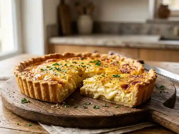 Quiche au gouda fondant et muscade - Photo de présentation