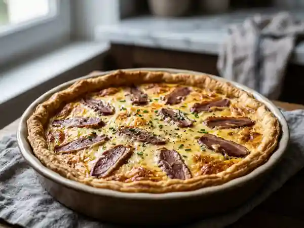 Quiche Fondante au Magret Fumé - Photo de présentation