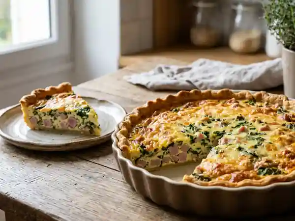 Quiche Jambon et Cresson : Recette Facile et Savoureuse - Photo de présentation