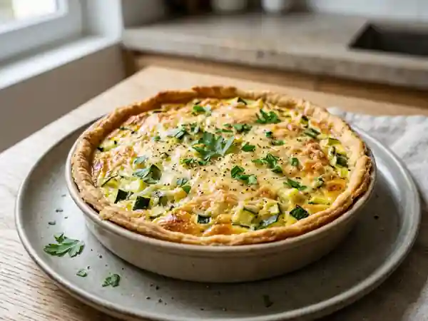 Quiche légère aux légumes et fromage allégé - Photo de présentation