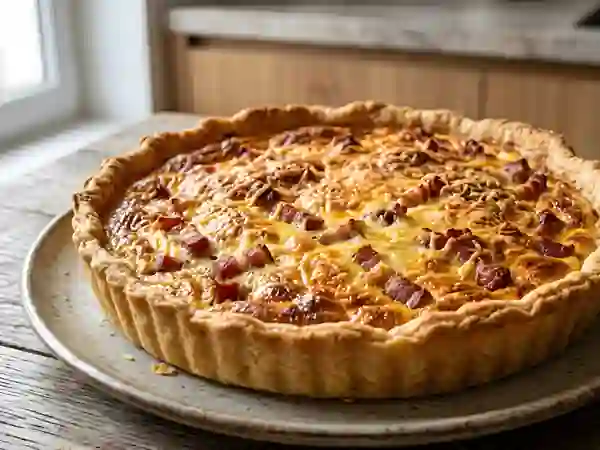 Quiche Lorraine Crémeuse et Fumée - Photo de présentation