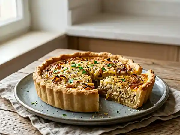 Quiche fondante à la crème de soja - Photo de présentation