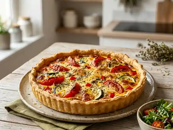Quiche Provençale Maison : Recette Facile et Savoureuse - Photo de présentation