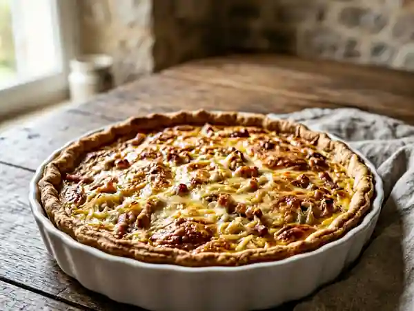Quiche savoureuse à la choucroute : recette facile et gourmande - Photo de présentation