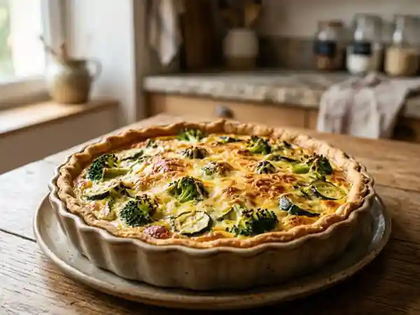 Quiche savoureuse aux brocolis et courgettes de mon oncle Jean - Photo de présentation