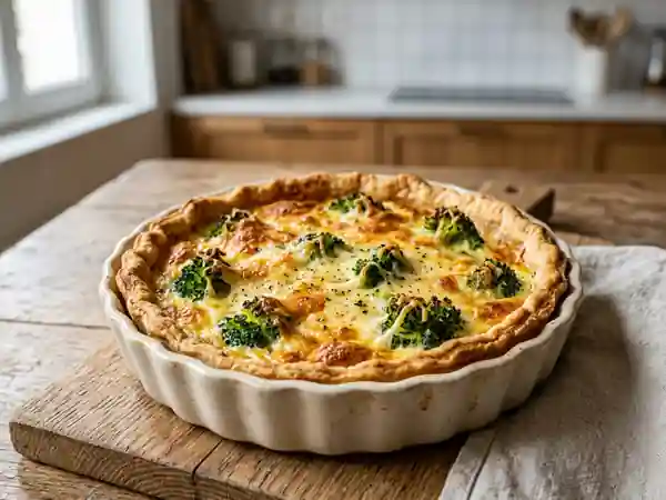 Quiche Savoureuse aux Brocolis et Fromage - Photo de présentation