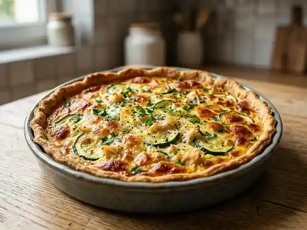 Quiche Fondante au Crabe et Courgettes - Photo de présentation