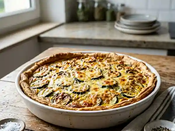 Quiche Fondante Courgettes et Fromage Doré - Photo de présentation