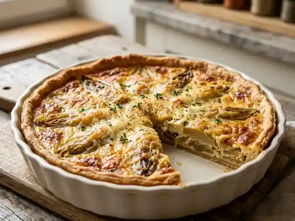 Quiche savoureuse aux endives caramélisées - Photo de présentation