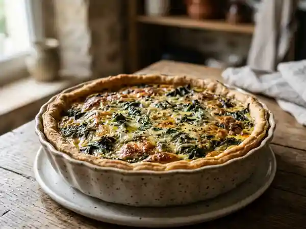 Quiche fondante aux orties sauvages - Photo de présentation