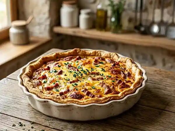 Quiche Savoureuse pour un Dimanche Soir Réconfortant - Photo de présentation