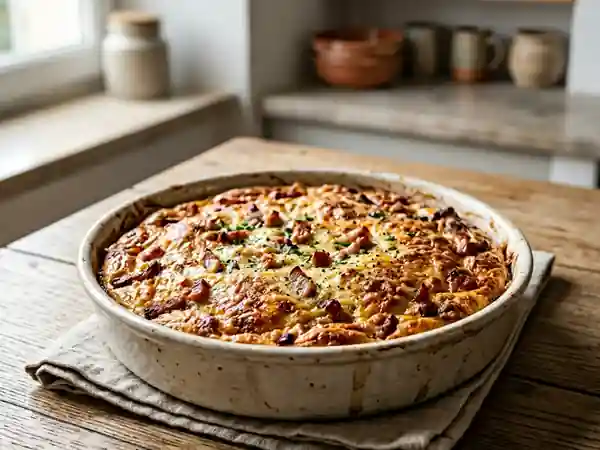 Quiche Strasbourgeoise Sans Pâte : Recette Facile et Savoureuse - Photo de présentation
