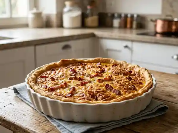Quiche ultra-rapide et savoureuse pour une personne - Photo de présentation