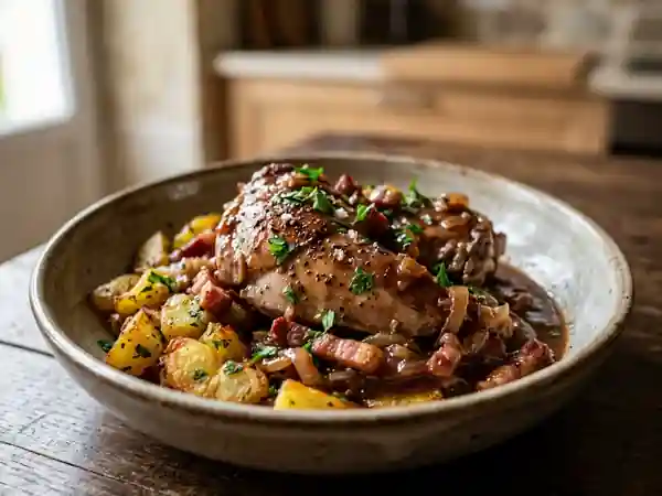 Râbles de lapin fondants à la berrichonne - Photo de présentation