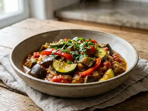 Cocotte de légumes provençaux fondante - Photo de présentation