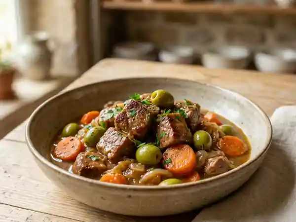 Veau aux olives fondant et parfumé - Photo de présentation