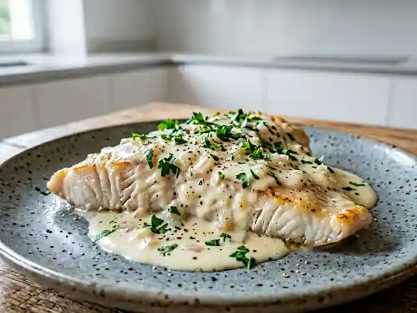 Raie à la crème onctueuse : recette facile et gourmande - Photo de présentation