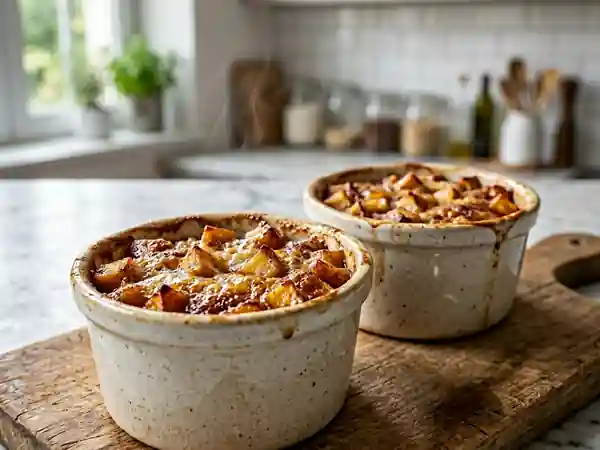 Ramequins de pommes gratinées fondantes et savoureuses - Photo de présentation