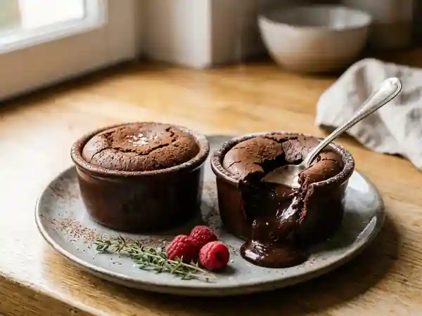 Ramequins fondants au chocolat : dessert gourmand et facile - Photo de présentation