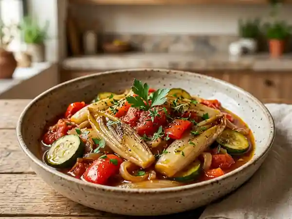 Ratatouille aux Endives Fondantes : Recette Savoureuse et Facile - Photo de présentation