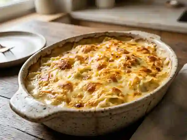 Ravioles gratinées aux trois fromages fondants - Photo de présentation