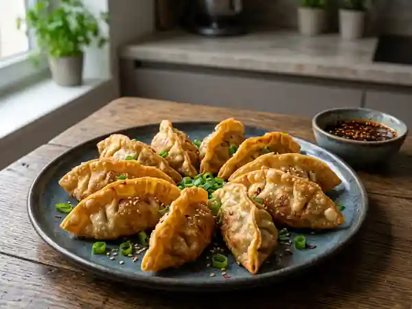 Raviolis Chinois Frits et Croustillants - Photo de présentation