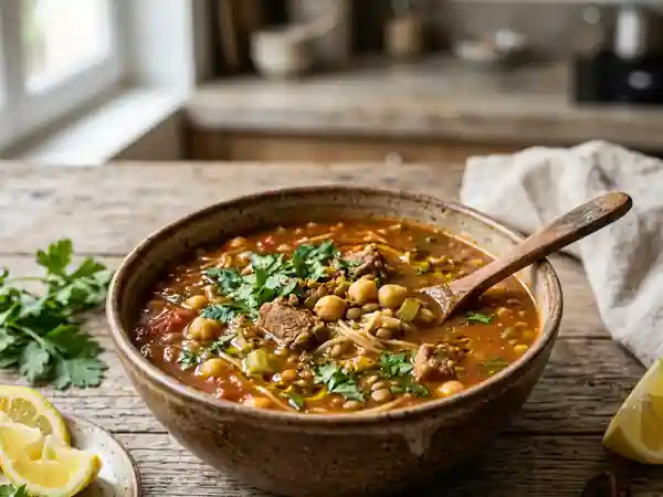 Harira fondante à l'agneau et aux épices - Photo de présentation