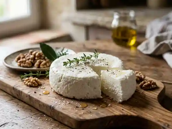 Fromage frais artisanal au lait cru - Photo de présentation
