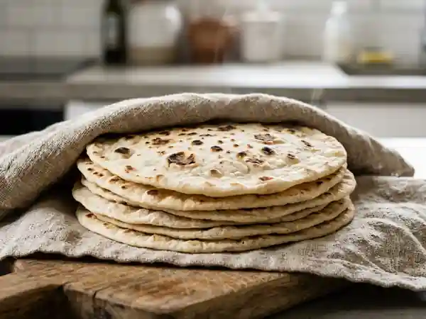 Tortillas de blé souples et moelleuses - Photo de présentation