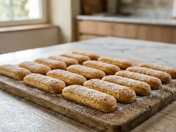 Recette facile et rapide des boudoirs maison, biscuits à la cuillère légers et savoureux - Photo de présentation