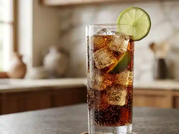 Cola givré au citron vert et bulles fines - Photo de présentation