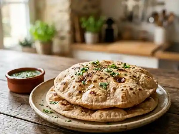 Chapati Indien Souple et Doré - Photo de présentation