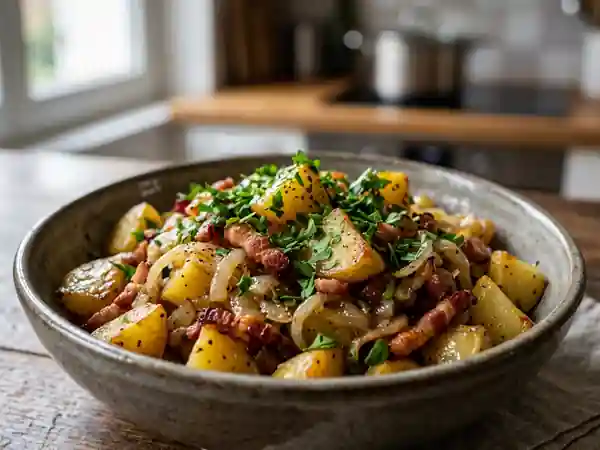 Ker i pom fondant aux lardons et oignons - Photo de présentation