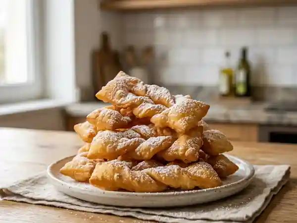 Recette traditionnelle des bugnes lyonnaises croustillantes et légères - Photo de présentation