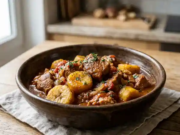 Recette traditionnelle du Catigot antillais : plat mijoté savoureux - Photo de présentation