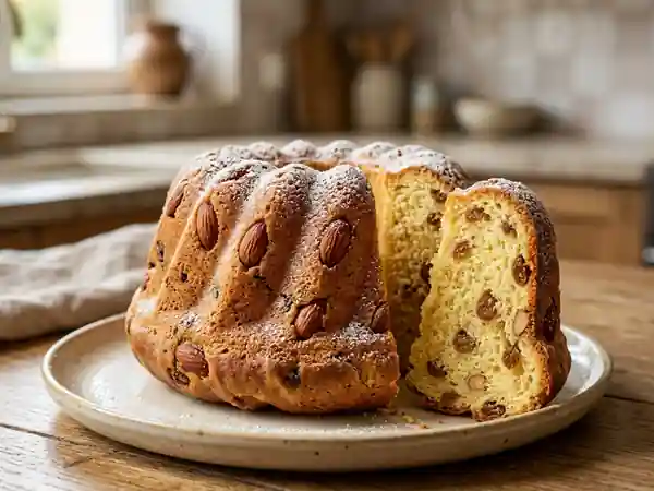 Kougelhopf fondant aux amandes et raisins - Photo de présentation