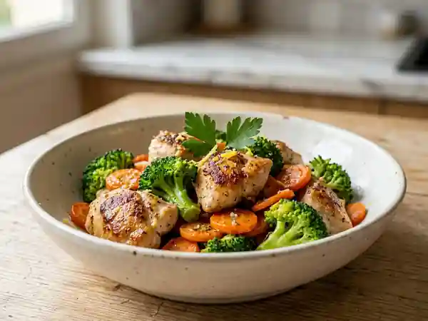 Poêlée légère poulet-brocoli au citron - Photo de présentation