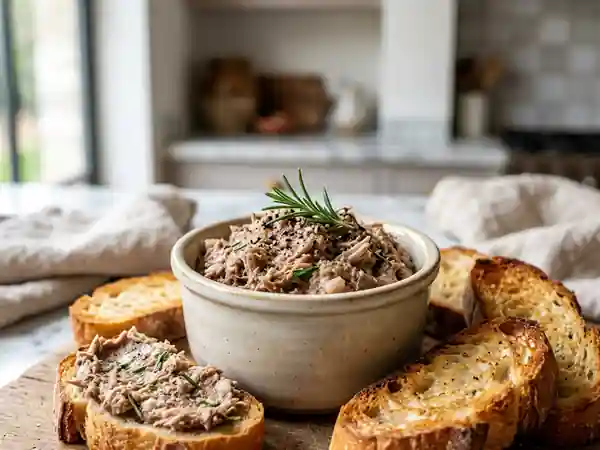 Rillettes de lapin fondantes au romarin - Photo de présentation