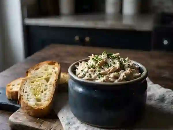Rillettes de poulet à la ciboulette - Photo de présentation